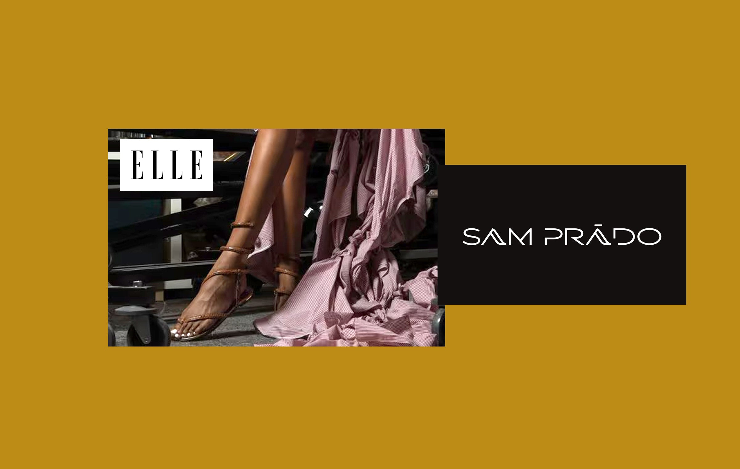 Sam Prado Tulum Desinger Leather Sandals Featured in Elle Magazine