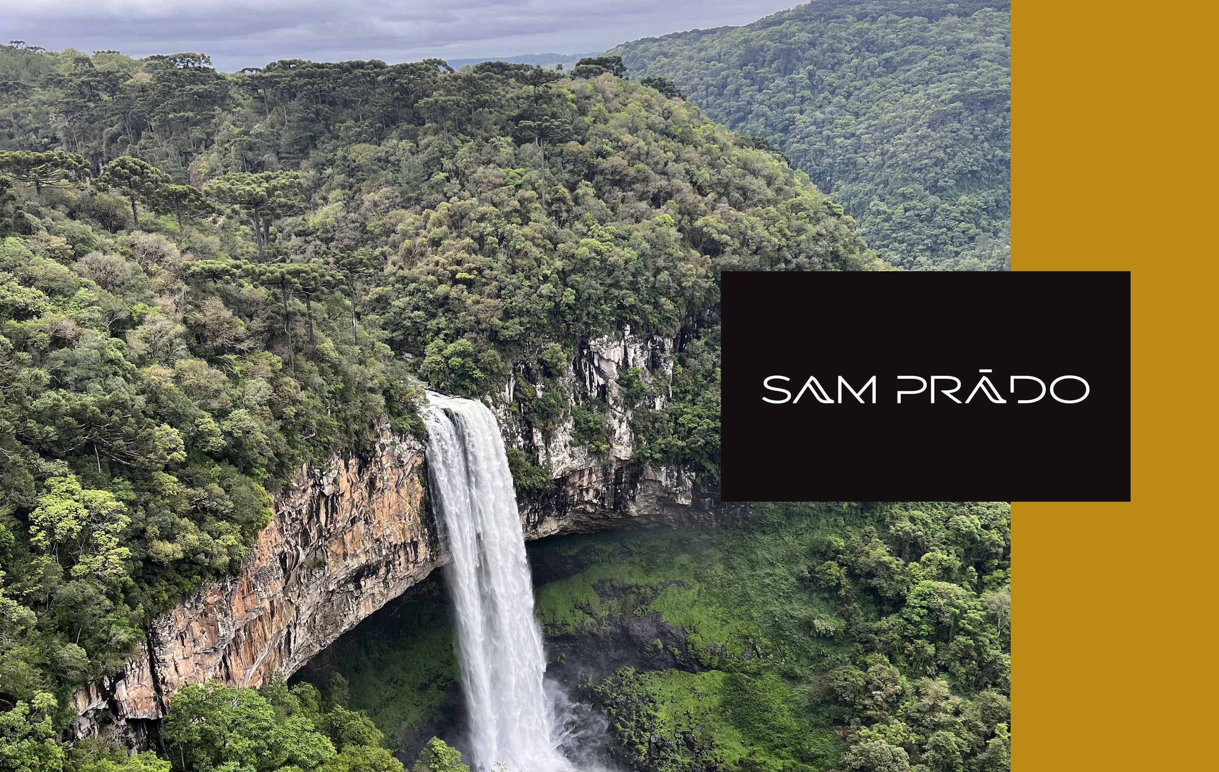 Photo of a waterfall in Brazil