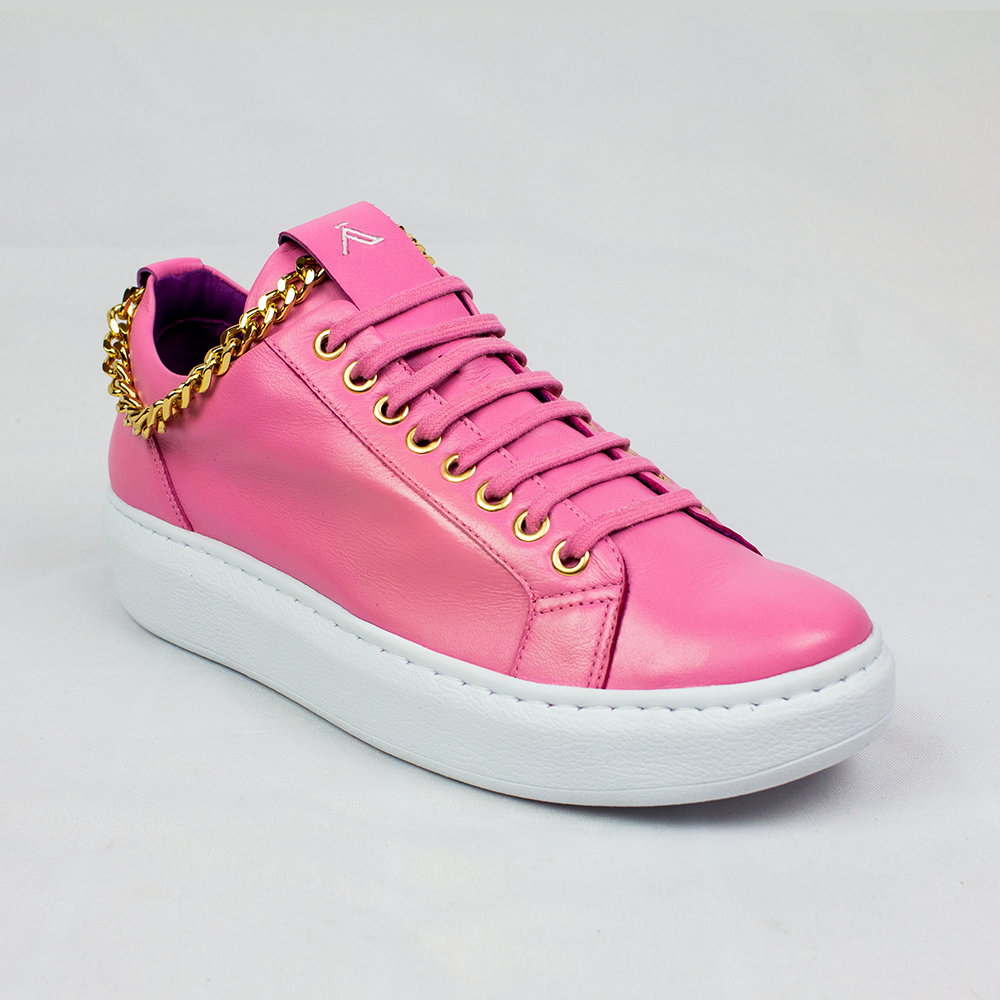 Brazilian Leather Pink Women's Sneakers