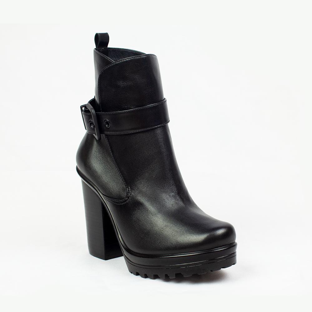 Women's Black Designer Leather Boots